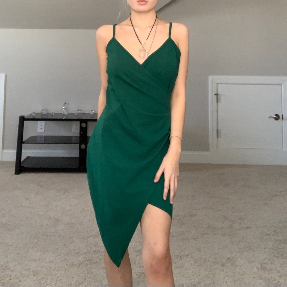 brand new green party cocktail formal dress
